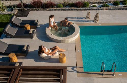 Vathianos Kampos Villa | Kymo Instyle Villa - Sea view Private pool Jacuzzi