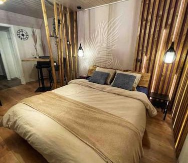 L'Abergement Apartment | L’Écho des Bois - Studio cocooning avec sauna