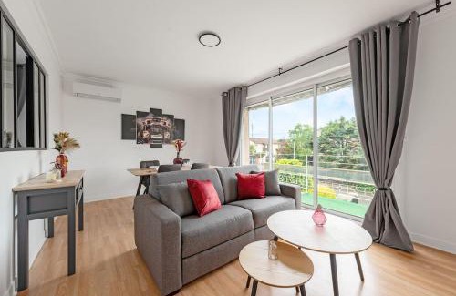 Mirail-Reynerie-Bellefontaine Apartment | L'Élégance Urbaine-clim-parking gratuit dans rue