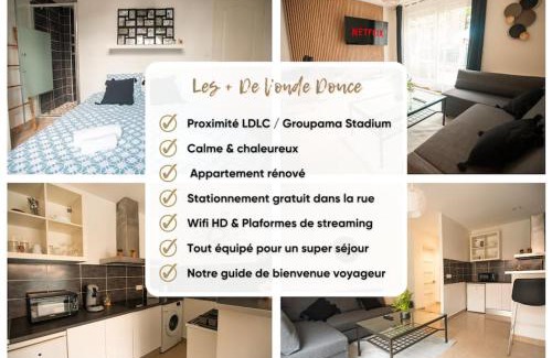 Decines-Charpieu Apartment | L'onde Douce - T2 Cosy - Proximité tram T3 & T7