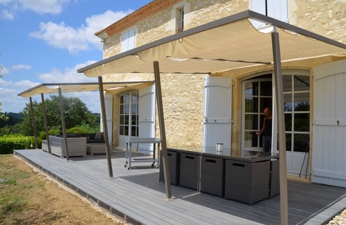 Biran House | "La Borde" Character gersoise farmhouse with superb swimming pool, jacuzzi, trampoline