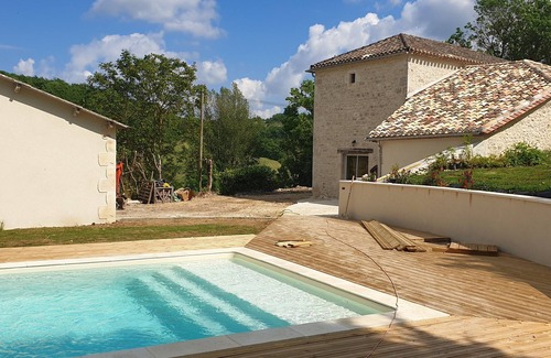 Courbiac House | La grange de Tatie - privileged area - private swimming pool - sleeps 11 -
