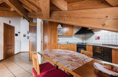Stenico Apartment | "La Guarda" holiday home in Stenico. Panoramic balcony near Terme di Comano