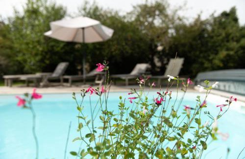 Le Gue-d'Allere Bed & Breakfast | La Jolie Longère Fleurie Tiny house avec piscine et jardin