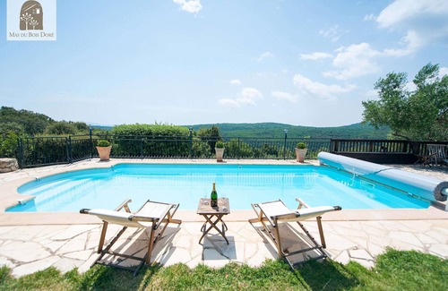 Mons House | La Lavande: Unique gite with a private Grand Salon and amazing view