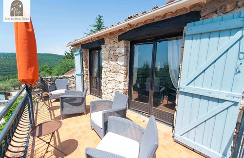 Mons House | La Lavande: Unique gite with a private Grand Salon and amazing view