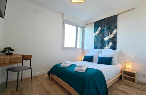 Quartier Croix-Daurade Apartment | La Parenthèse Zen - Grande terrasse avec vue
