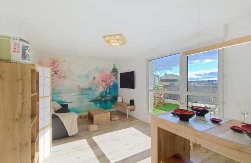 Quartier Croix-Daurade Apartment | La Parenthèse Zen - Grande terrasse avec vue