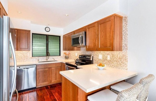 Wailua Condo | Lae Nani 535 - Spectacular Beach Front - Quiet and Private with Bedroom AC & WD