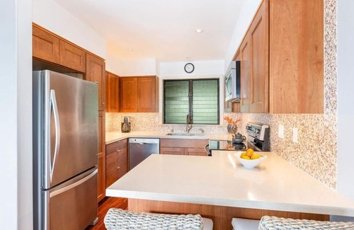 Wailua Condo | Lae Nani 535 - Spectacular Beach Front - Quiet and Private with Bedroom AC & WD