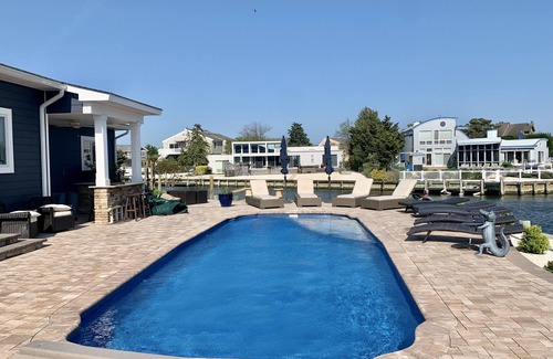 Loveladies House | Lagoon Front With Amazing Bay & Sunset Views, Pool, Gas Fire-pit, Outdoor Bar!