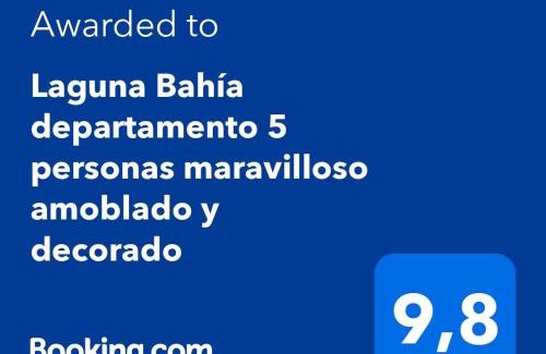 Algarrobo Apartment | Laguna Bahía departamento 5 personas maravilloso amoblado y decorado