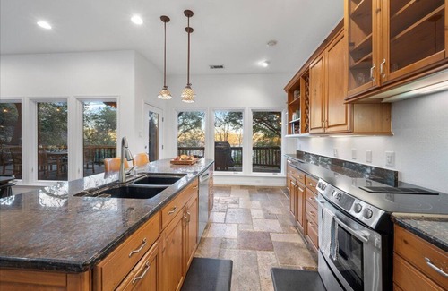 Island On Westlake House | Lake Austin Treehouse Huge Deck + Firepit
