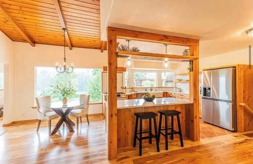 Cottage Grove House | Lake Front bright home with office, wood stove and sauna
