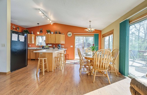 Lake Wissota House | Lake Wissota Home w/Private Dock + Fire Pit!
