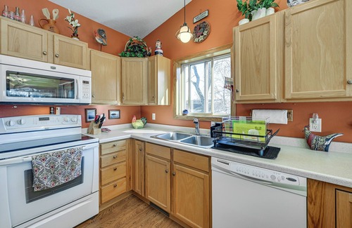 Lake Wissota House | Lake Wissota Home w/Private Dock + Fire Pit!