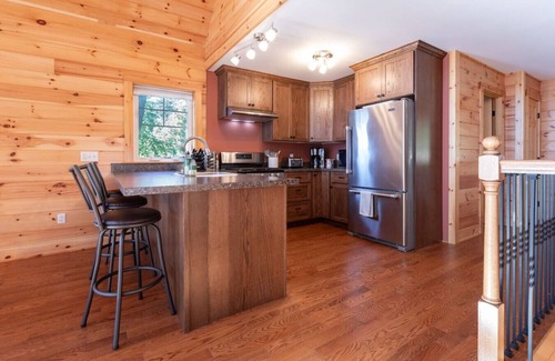 Barnstead Cabin | Lakefront Cabin with Private Dock & Stunning Views