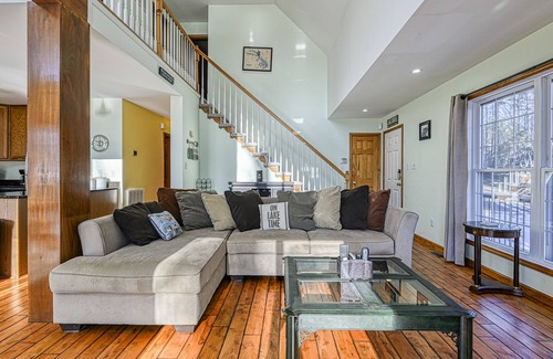 Bumpass House | Lakefront Gem W/Private Hot Tub, Firepit, Large Deck, Game Room & Fast WiFi