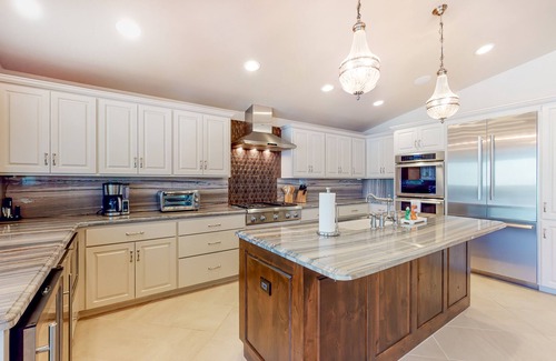 McQueeney House | Lakefront home with hot tub, dock, kayaks, central AC, & great lake views