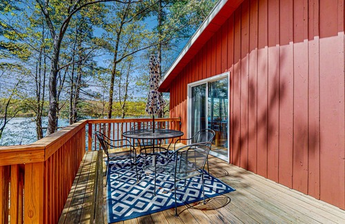South Sanford House | Lakefront home with seasonal dock & deck - close to trails & ocean beaches