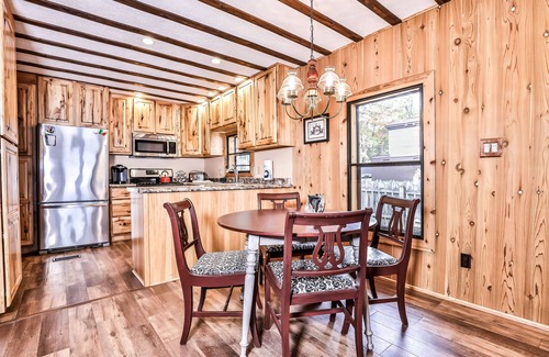 Rhinelander House | Lakefront home with private dock, screened porch, woodstove, fast WiFi, & W/D
