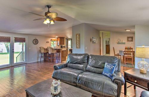 Graford House | Lakefront Retreat with Pier, Bar Hut and Fireplace!