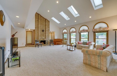 Shelby Township House | Lakefront Shelby Twp Getaway with Swim Pond!