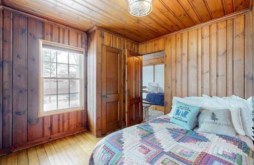 Laconia House | Lakefront spacious all season home w/dock, deck, outdoor kitchen, sunrise views