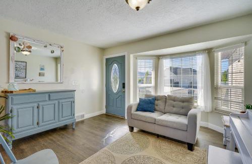 Stansbury Park House | Lakefront Utah Home with Private Beach, Dock and Canoe