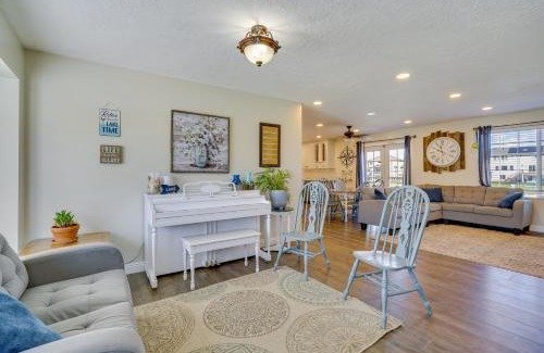 Stansbury Park House | Lakefront Utah Home with Private Beach, Dock and Canoe