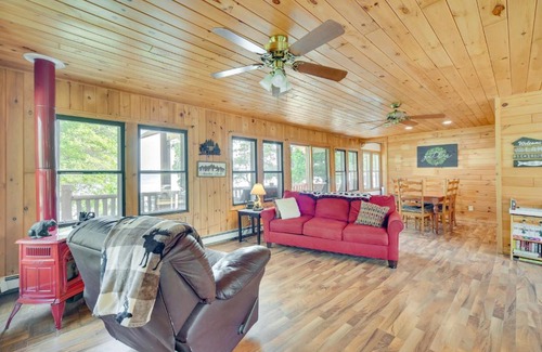 Stone Lake House | Lakefront Wisconsin Home - Deck, Fire Pit and Kayaks