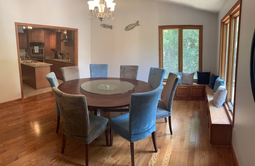 Marion House | Lakehouse property with private pool + bonus space sleeps 14