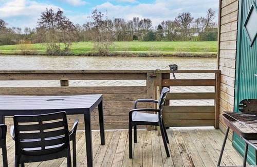 Villiers-Charlemagne Cottage | Lakeside Chalet with Private Fishing Dock, Terrace, and Game Room - 5-7 Guests