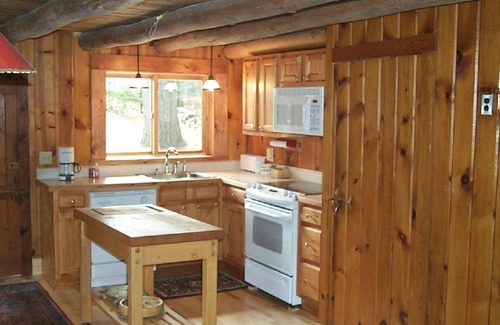 Town of Hermon Cabin | Lakeside Cabin with Great Views, Exceptional Waterfront, and Motorboat.