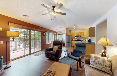 St Germain Condo | Lakeside condo with brand-new kitchen appliances, firepits, & easy trail access