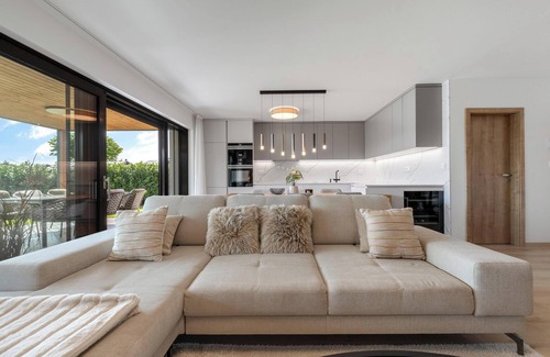 Sajdikove Humence Cabin | Lakeside Luxury Villa at Penati Golf Resort