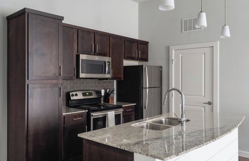 Buda Apartment | Landing | Spectacular 1BD, Yoga Studio, Gym