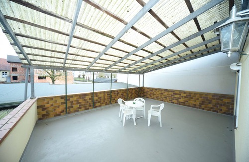 Pfieffe Apartment | Large apartment with balcony in renovated half-timbered house in quiet location