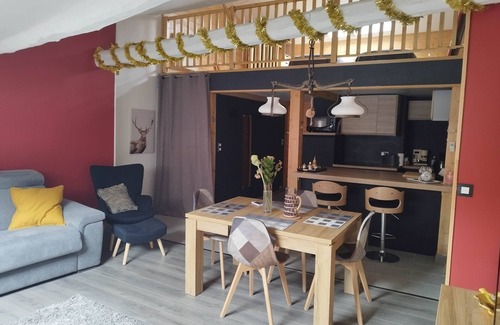 Saint-Martin-Vesubie Apartment | Large Duplex Studio 70 M2 with Mezzanine