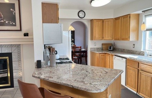 Turnagain House | Large home with view of float plane lake