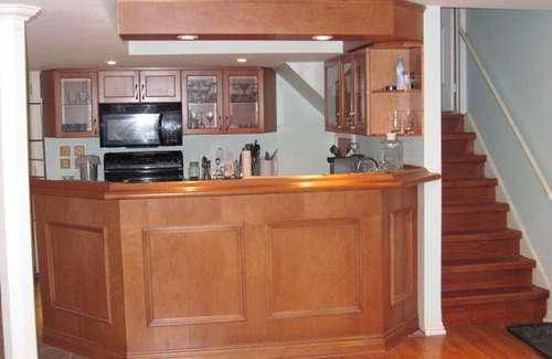 East Credit House | Large Open Basement Room with bathroom and Vegetarian kitchen