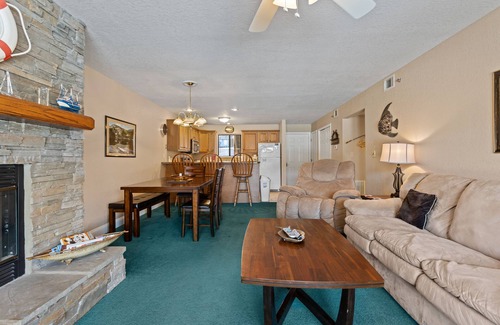 Osage Beach Condo | Lazy E-03 Relaxing view of cove and tree lined shores of the state park!
