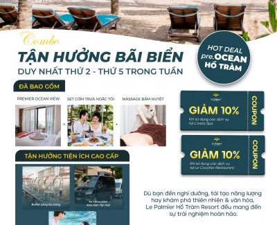 Phuoc Thuan Resort | Le Palmier Ho Tram Resort - Beachfront with Private Beach