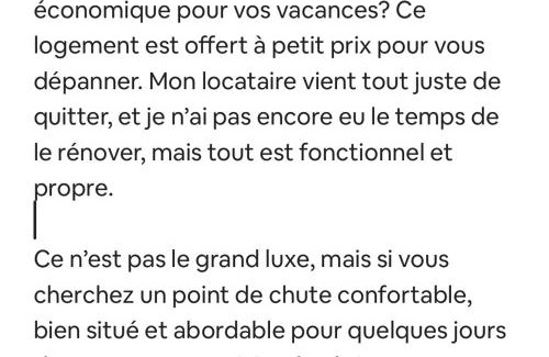 Lac-Megantic Apartment | le vétérans centrale