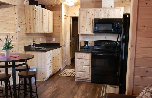 Christopher Creek Cabin | Like new one bedroom, one bath cabin overlooking Christopher Creek
