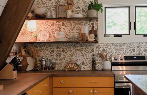 Old Fort Cabin | little mountain a-frame: a cozy, quiet retreat w/hot tub - pet friendly!