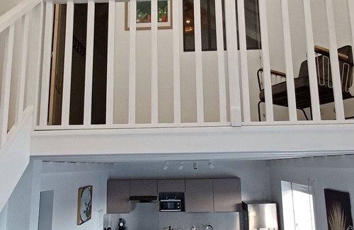 Tartane Apartment | Loft 3 bedrooms 2 bathrooms Large terrace 150m sea view small ANCV cheq ok