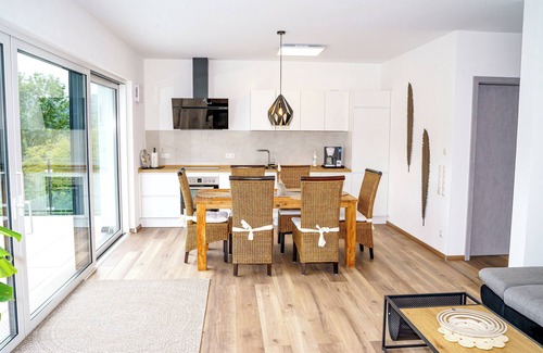 Treis-Karden Apartment | Loft 5 with 2.5 bedrooms and guest bathroom, fantastic panoramic view of the Moselle, sauna, balcony