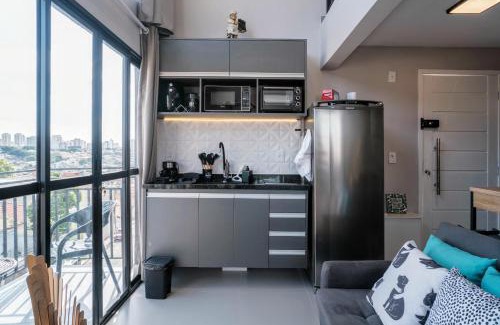 Jardim Oriental Apartment | LOFT com Vista Panorâmica Aeroporto SPExpo Metrô com AC