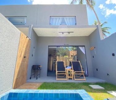 Porto de Pedras House | LOFT Mar 101 - Com Piscina Privativa a Poucos Passos de Vilas Gastronômicas Polo de Artesanato e Associação Peixe-boi